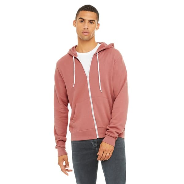 Bella + Canvas Adults Unisex Full Zip Hoodie
