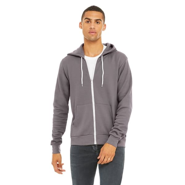 Bella + Canvas Adults Unisex Full Zip Hoodie