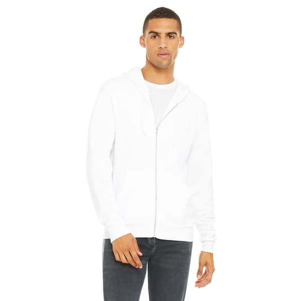 Bella + Canvas Adults Unisex Full Zip Hoodie