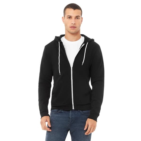 Bella + Canvas Adults Unisex Full Zip Hoodie
