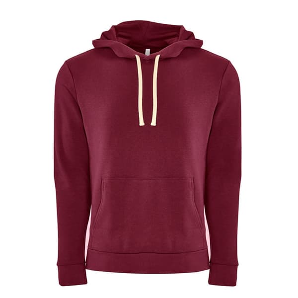 Next Level Voksne Unisex Fleece Pullover Hoodie Maroon XXL