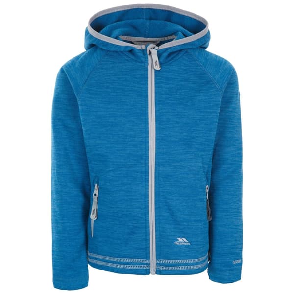 Trespass Girls Goodness Airtrap Fleece Hoodie Cosmic Blue 7-8 Years
