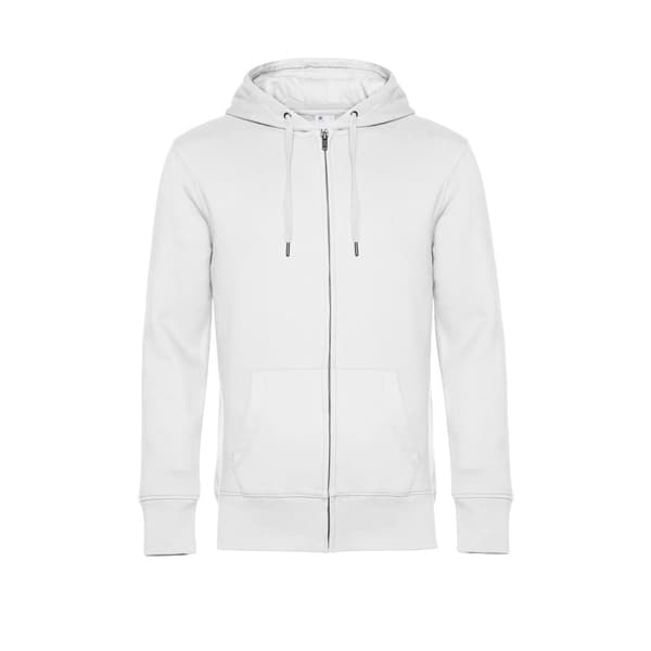 B&C King King Hooded Sweat med dragkedja för män