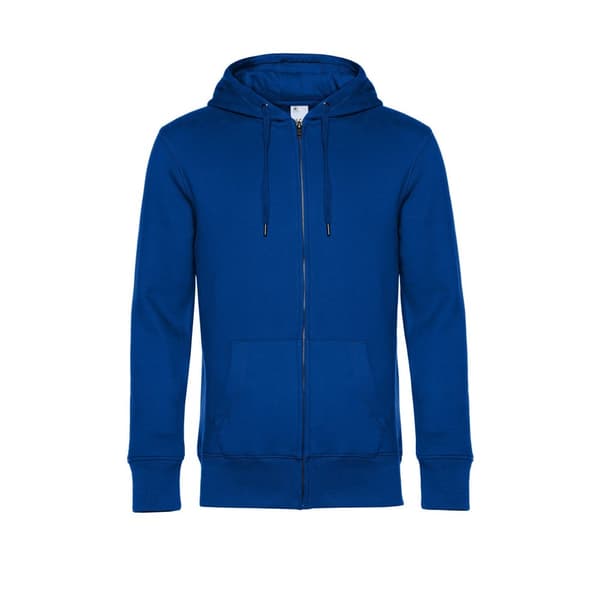B&C King King Hooded Sweat med dragkedja för män