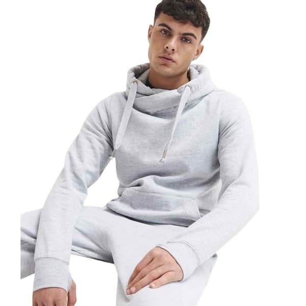 AWDis Adults Unisex Cross Neck Hoodie