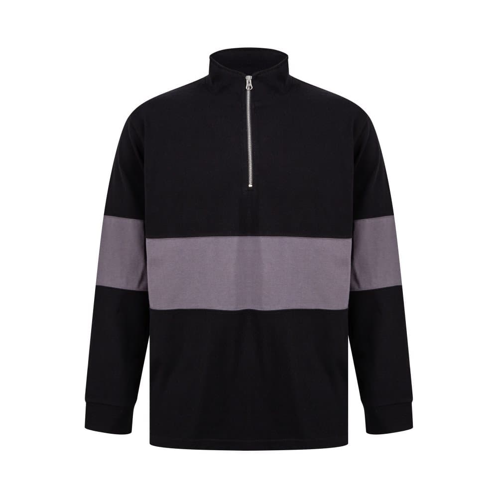 Front Row Unisex vuxna paneler med dragkedja i halsringning