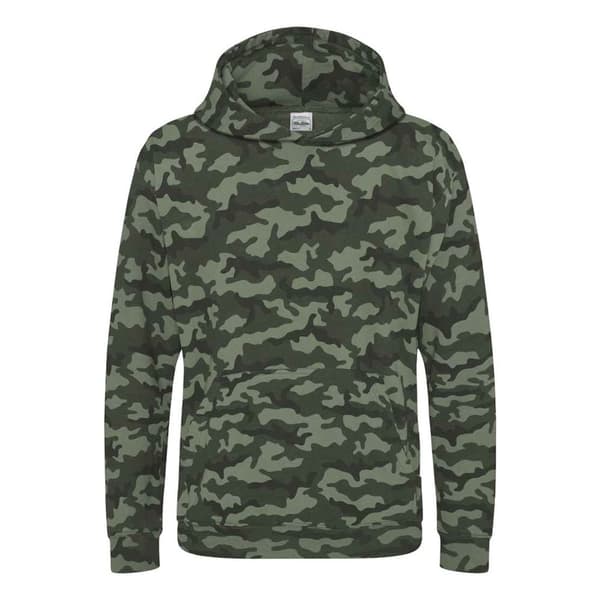 Awdis Camo hættetrøje til børn/børn