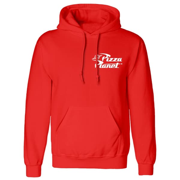 Toy Story Unisex Adult Pizza Planet Hoodie Red M