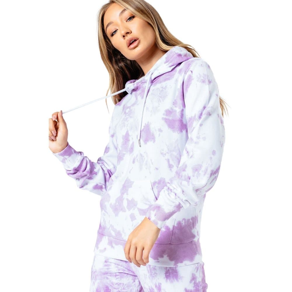 Hype Womens/Ladies Tie Dye Pullover Hoodie