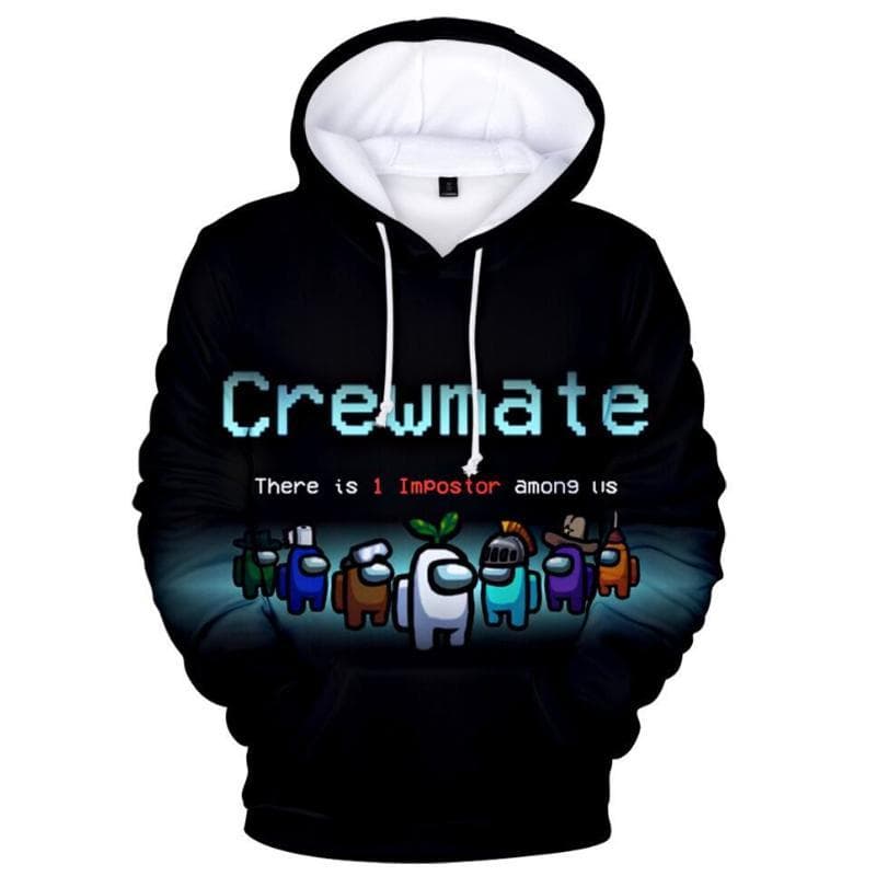 Among Us, Hoodie för Barn - Crewmate
