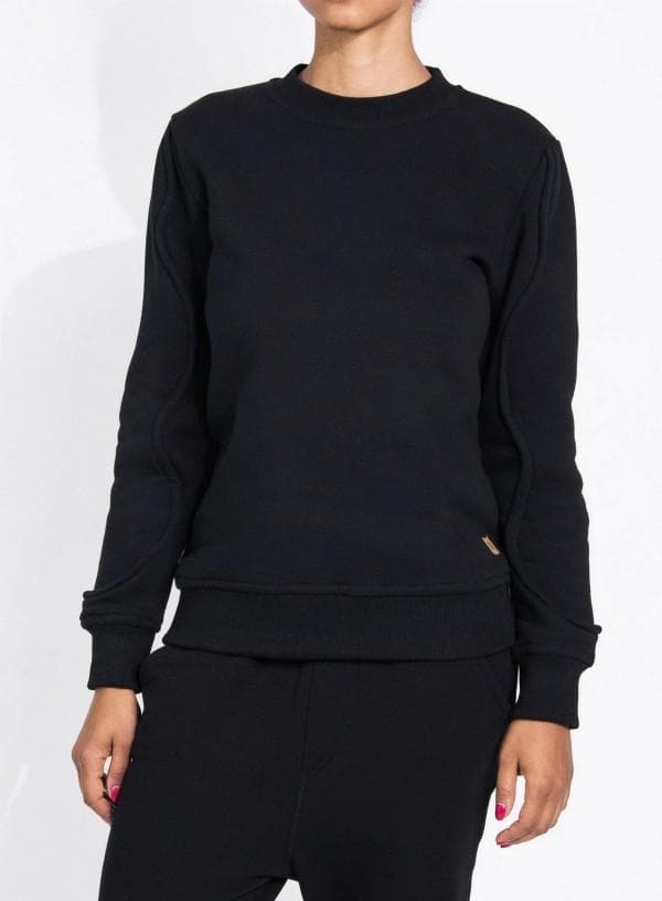 JOY FIT CREW Sweatshirt BLACK