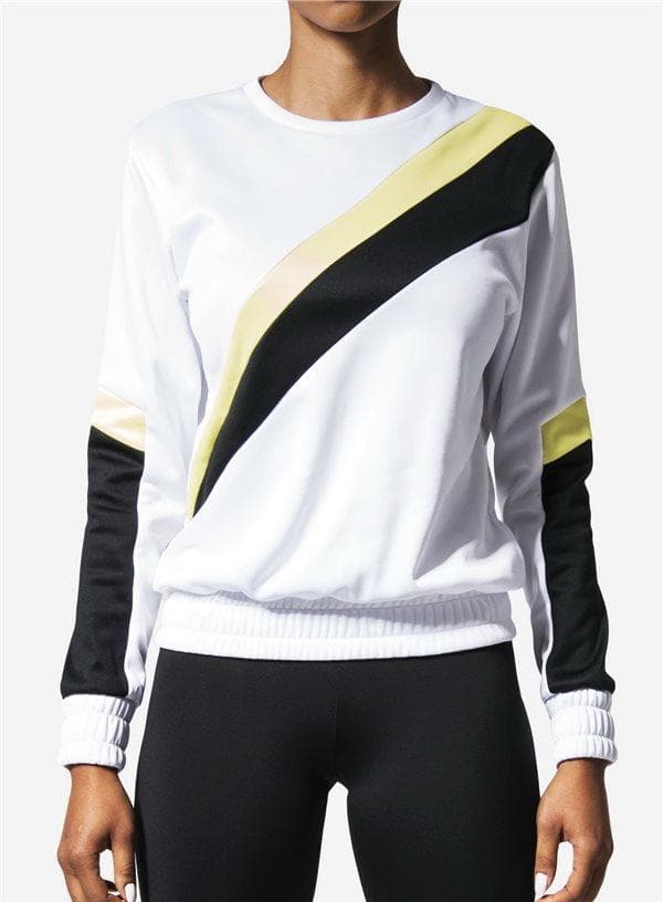 JOY FIT CREW Sweatshirt WHITE