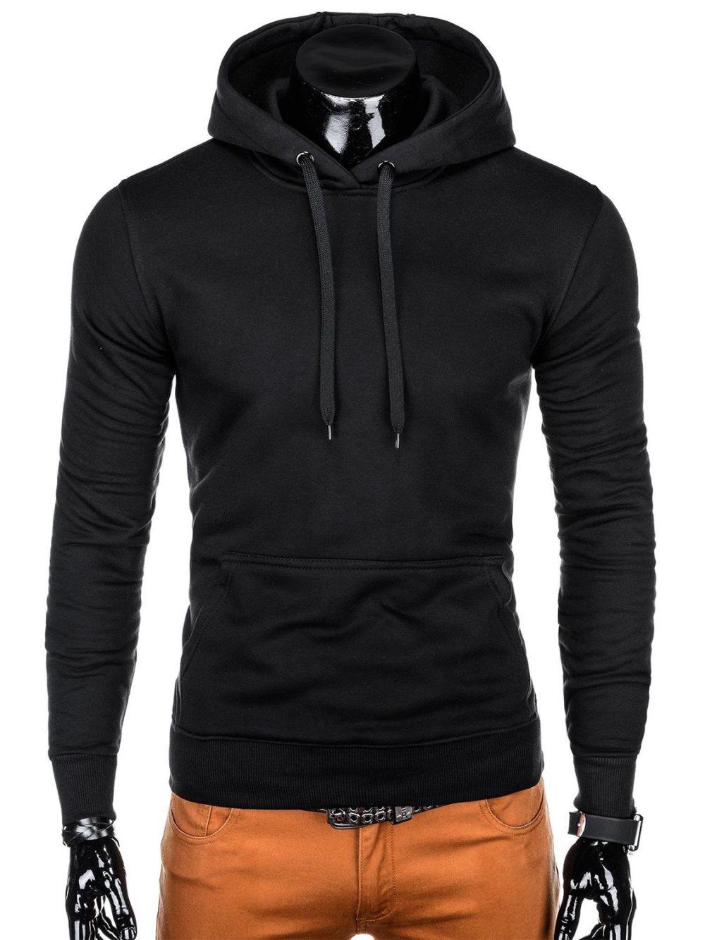 Men's hoodie B873 - black