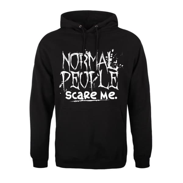 Grindstore Mens Normal People Scare Me Hoodie