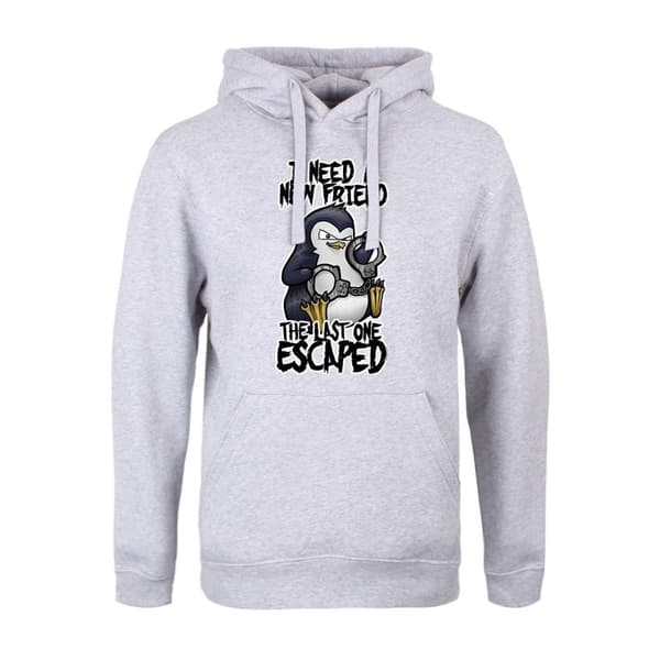 Psycho Penguin Herre I Need A New Friend hættetrøje Grey L