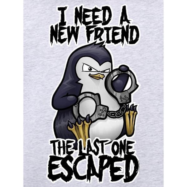 Psycho Penguin Herre I Need A New Friend hættetrøje