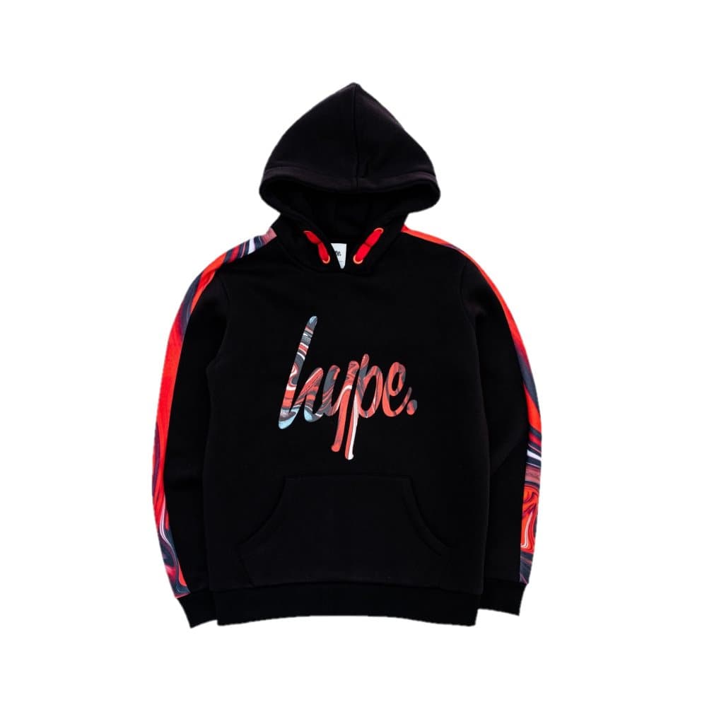 Hype Boys Marble Panel Pullover Hoodie för pojkar