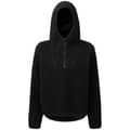 Miniatyrbild 1 av 3: TriDri Kvinnor/Damer Sherpa Fleece Quarter Zip Hoodie med dragkedja