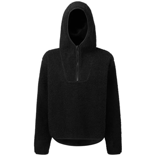 TriDri Kvinnor/Damer Sherpa Fleece Quarter Zip Hoodie med dragkedja
