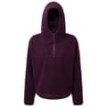 Miniatyrbild 1 av 3: TriDri Kvinnor/Damer Sherpa Fleece Quarter Zip Hoodie med dragkedja