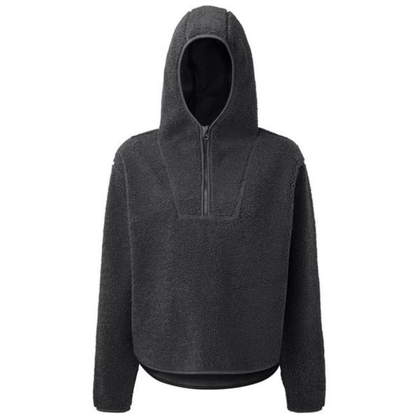 TriDri Kvinnor/Damer Sherpa Fleece Quarter Zip Hoodie med dragkedja
