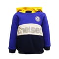 Miniatyrbillede 1 af 2: Chelsea FC Hættetrøje med farveblok til børn/børn