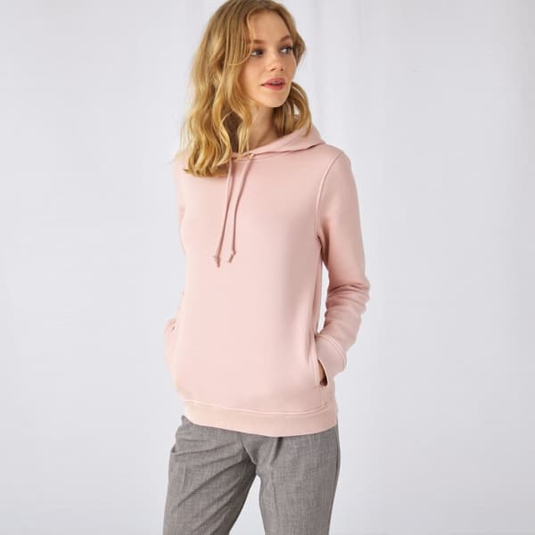 B&C Kvinnor/Damer Organic Hoodie