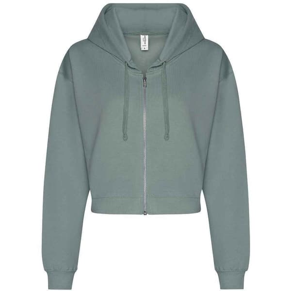 Awdis Kvinnor/Damer med kroppad luvtröja Dusty Green S