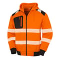 Miniatyrbillede 1 af 3: Result Genuine Recycled Robust sikkerheds hættetrøje med lynlås til mænd