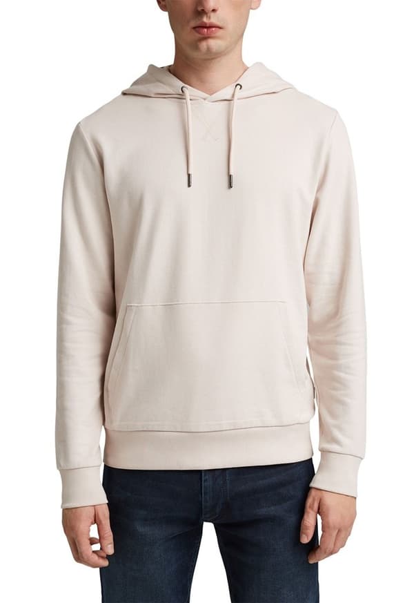 EDC - Hoodie 071CC2J301 Enfärgad Ljusbeige XL