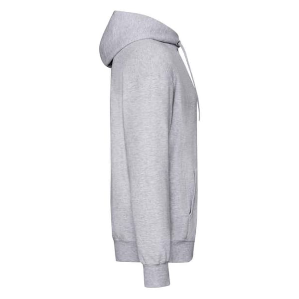 Fruit of the Loom Klassisk huvtröja med grått linne för män