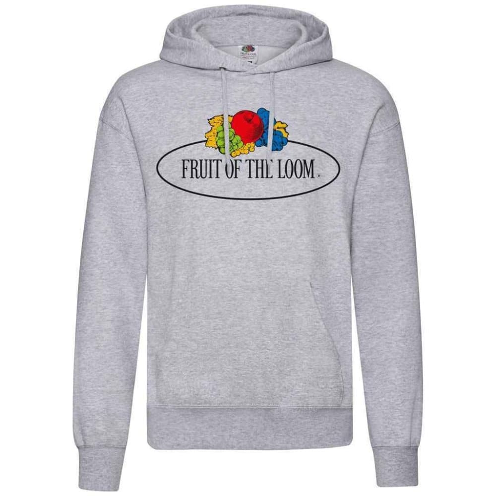 Fruit of the Loom Mens Vintage stor logotyp Hoodie