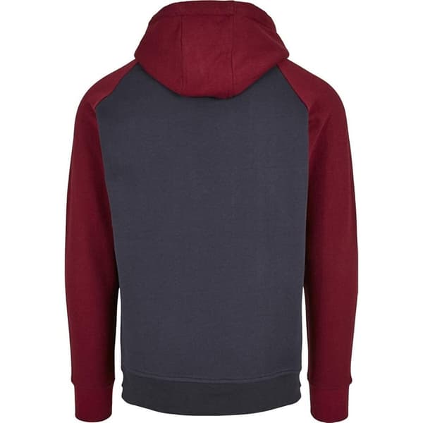 Build Your Brand Mens Basic Raglan Hoodie