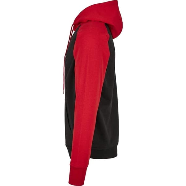 Build Your Brand Mens Basic Raglan Hoodie
