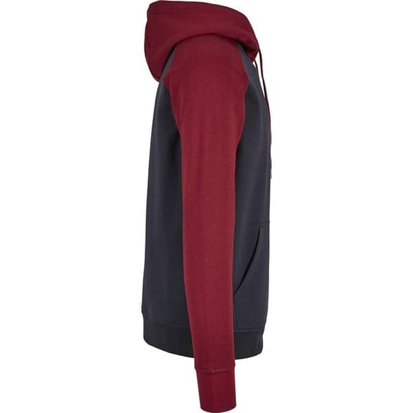 Build Your Brand Mens Basic Raglan Hoodie