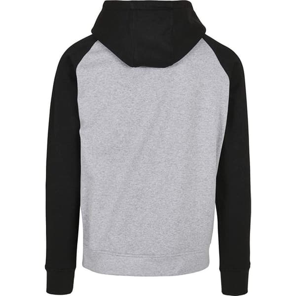 Build Your Brand Mens Basic Raglan Hoodie