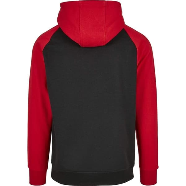 Build Your Brand Mens Basic Raglan Hoodie