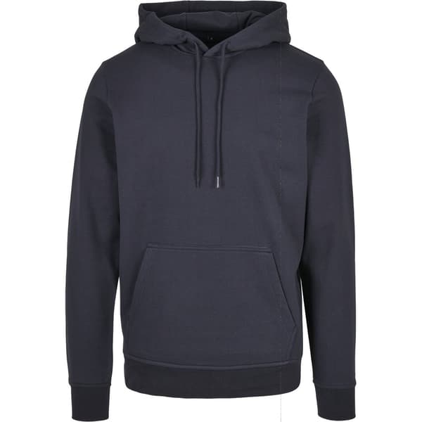 Build Your Brand Basic Hoodie för män Navy 6XL