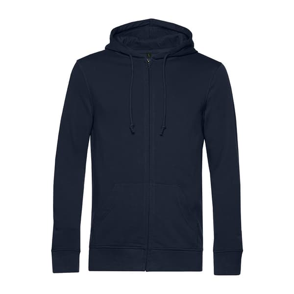 B&C Mens Organic Zipped Hoodie