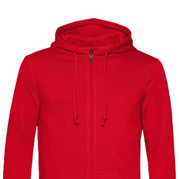 B&C Mens Organic Zipped Hoodie
