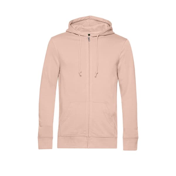 B&C Mens Organic Zipped Hoodie