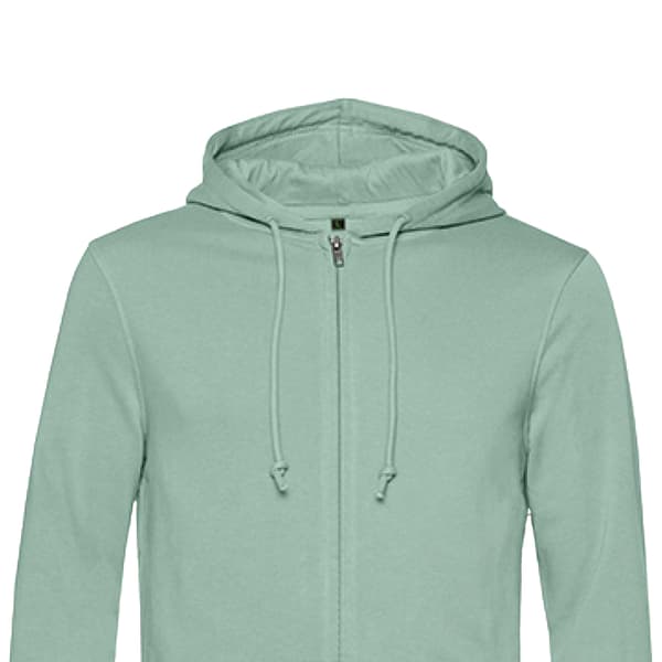 B&C Mens Organic Zipped Hoodie