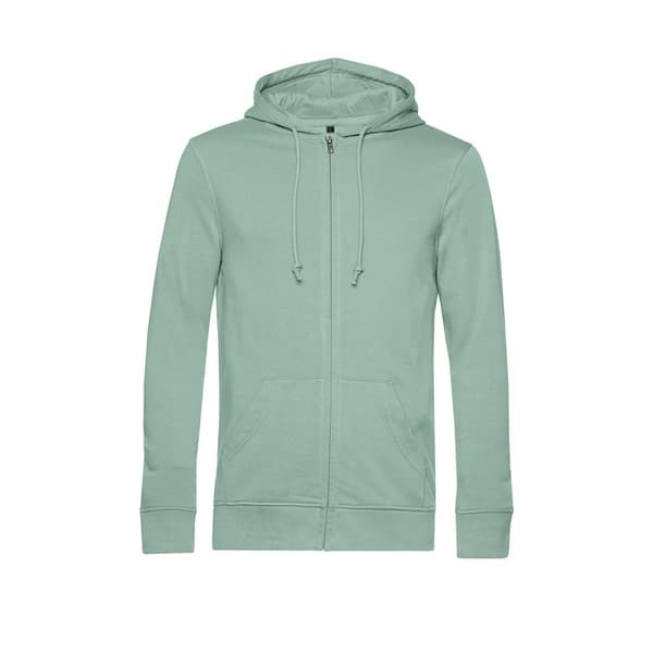 B&C Mens Organic Zipped Hoodie