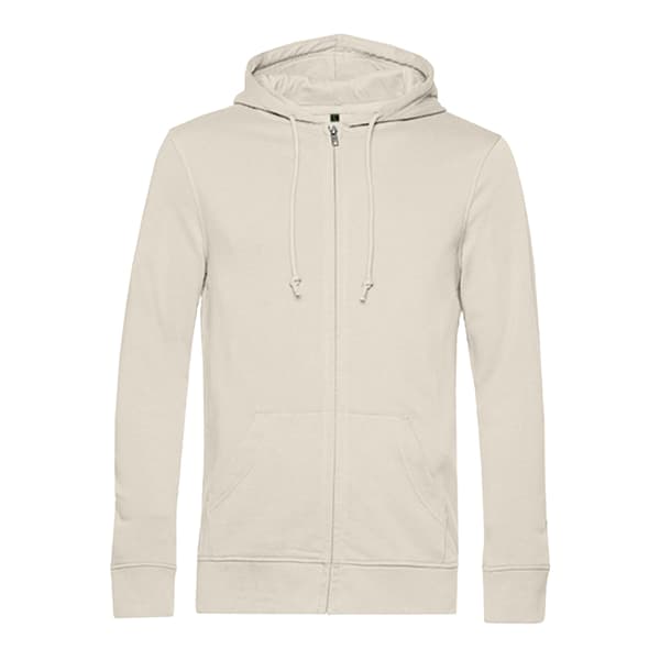 B&C Mens Organic Zipped Hoodie