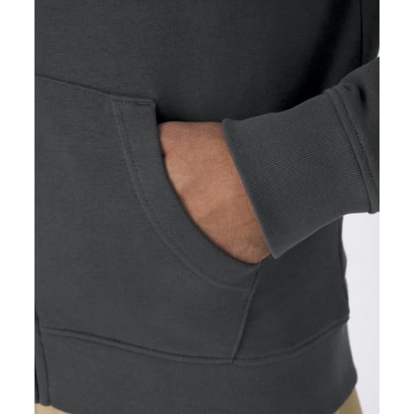 B&C Mens Organic Zipped Hoodie