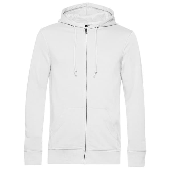 B&C Mens Organic Zipped Hoodie