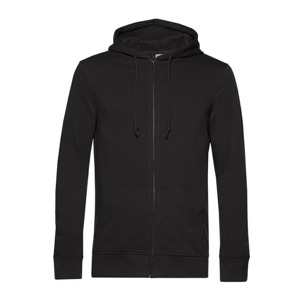 B&C Mens Organic Zipped Hoodie
