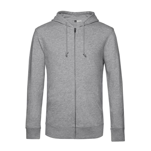 B&C Mens Organic Zipped Hoodie