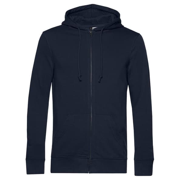 B&C Mens Organic Zipped Hoodie