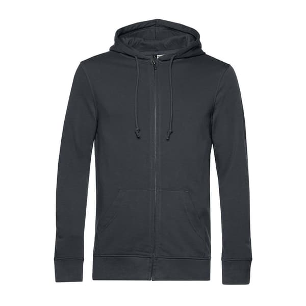 B&C Mens Organic Zipped Hoodie